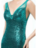 Mermaid Sequin V Back Long Evening Dress